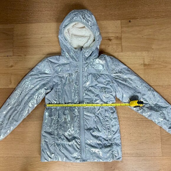 North Face !!Reversible!! Girls Medium Winter Coat - Picture 11 of 14